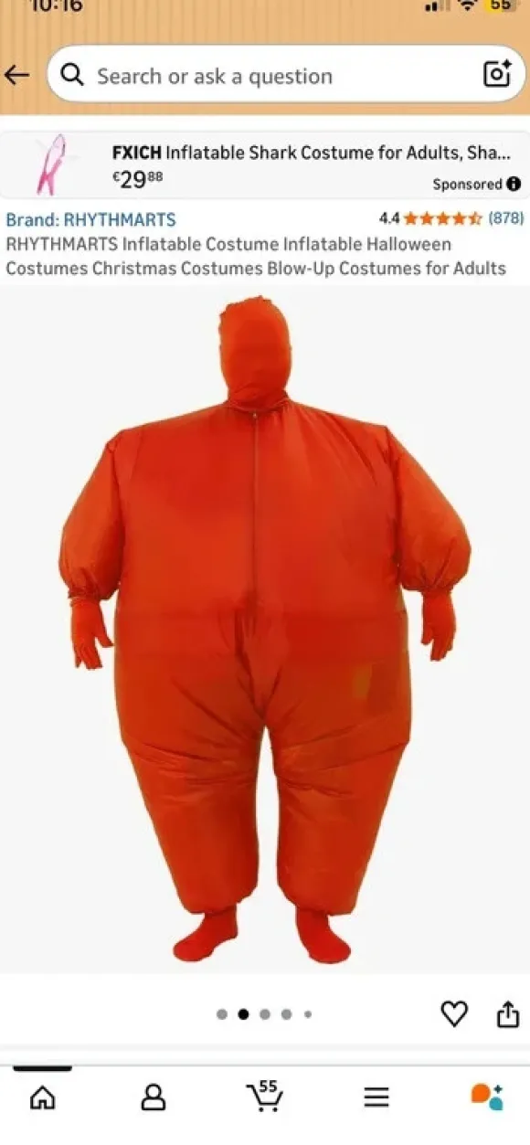 köstum karneval inflatable suit costume