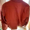 Kupferfarbene Lederjacke