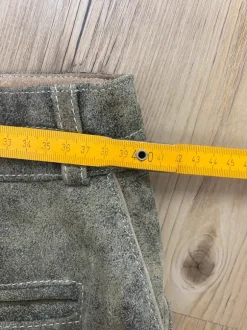 Kurze graue Paulgos Trachten Lederhose GR 48 M