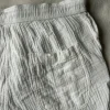 Kurze Leinenhose weiß