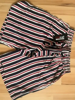 Kurze Pyjama Hose gestreift