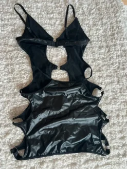 Kurzes Kleid schwarz Party Nachtwäsche