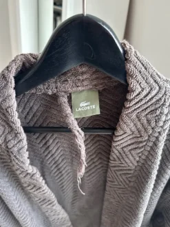 Lacoste Bademantel braun Größe M