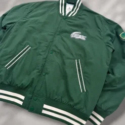 Lacoste Live Bomber Jacket Grün M/L Varsity College Jacke Streetwear
