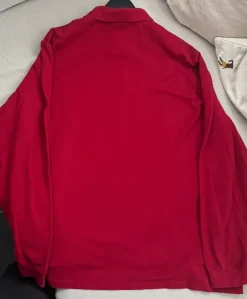 Lacoste Poloshirt langarm 3XL rot