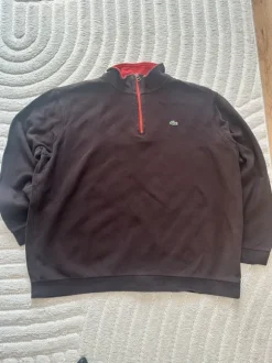 Lacoste Quarter Zip Sweatshirt Braun Vintage Quarter Shop