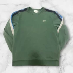 Lacoste Sweatshirt Grün Blau Weiß – Größe S