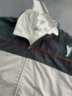Lacoste Tracksuit Grau Weiß Größe L Track Jacket Track Pants Y2K