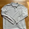 Langarm Poloshirt Beige