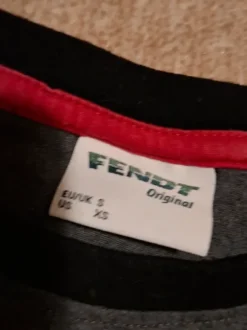 Langarmshirt grau schwarz Fendt Profi original Gr.S