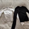 Langarmshirts schwarz & weiß