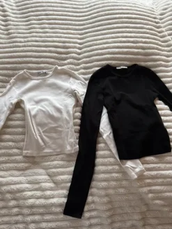 Langarmshirts schwarz & weiß