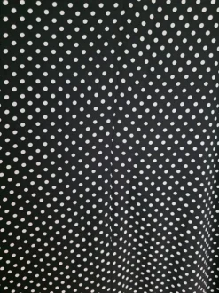 Lange jurk met polkadot stippen maat 52 54