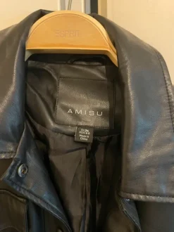 Leder Hemdjacke mit Gürtel