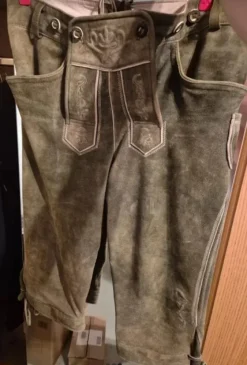 Lederhose, braun, Größe 24 von Country Maddox