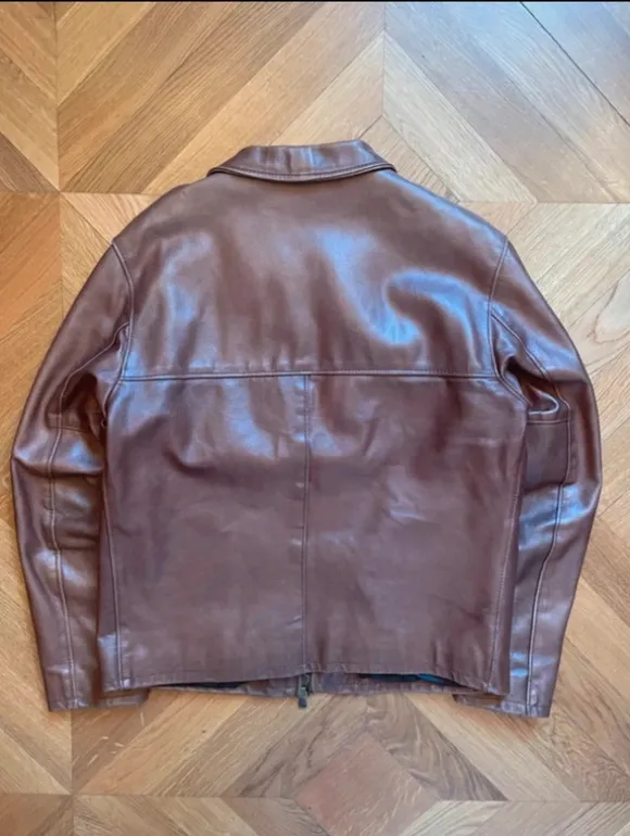 Lederjacke Vintage braun M