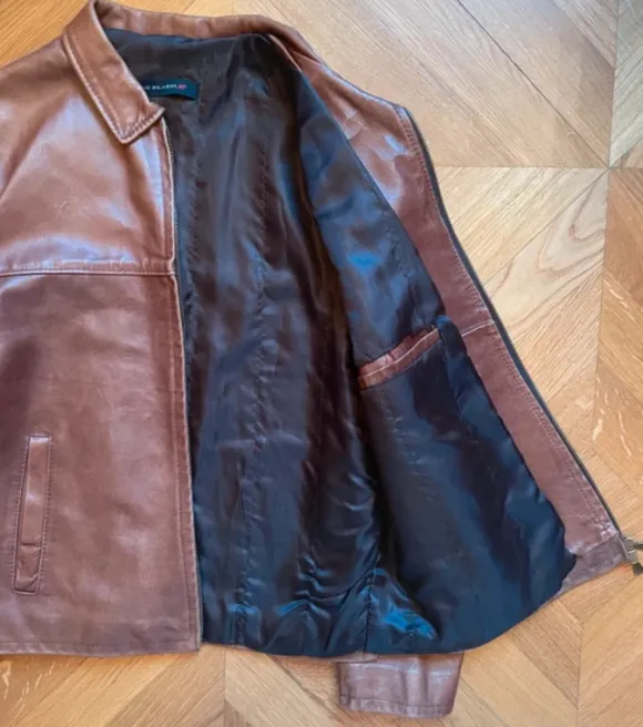 Lederjacke Vintage braun M