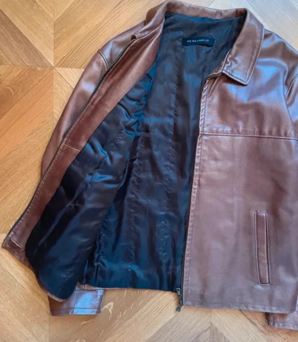 Lederjacke Vintage braun M