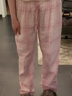Leggings Pyjama Hose rosa L