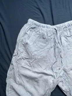 Leinhose gestreift