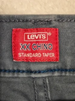 Levi's XX Chino Standard Taper Men's Pants Size 38x32 – Slate Grey Tapered Chinos