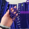 Lila Korsett/ Korsage mit schwarzen Details H&R