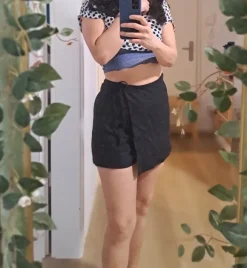Linen Blend Skort - Gr. 38