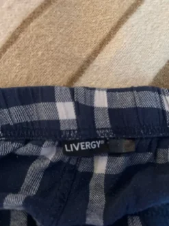 Livergy Schlafanzughose / Pyjamahose – Navy Karo