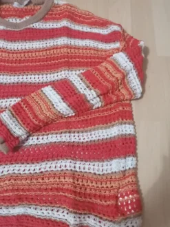 Lochstrick Pullover Gr 42/44
