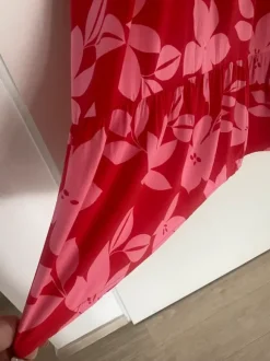 Luftiges Maxi Kleid Gr. 44 viskose