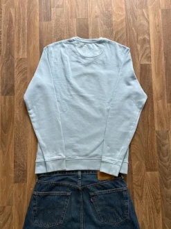 Lyle & Scott Crewneck Sweater Hellblau S – 100% Cotton, Eagle-Logo