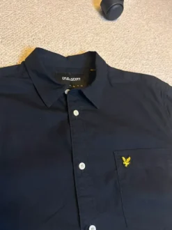 Lyle & Scott Hemd Herren Schwarz Gelb Neuwertig L Old Money