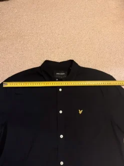 Lyle & Scott Hemd Herren Schwarz Gelb Neuwertig L Old Money