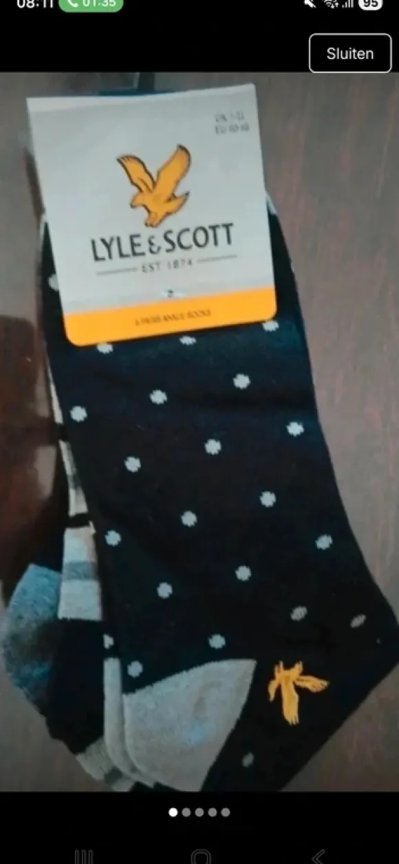 Lyle en scott enkelkousen mt 43/46 nieuw!