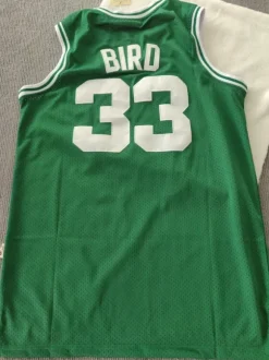 Maillot nba celtics larry bird 33 vert sans manches taille l