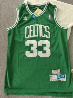 Maillot nba celtics larry bird 33 vert sans manches taille l