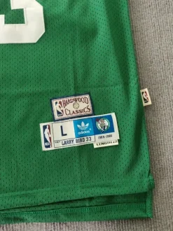Maillot nba celtics larry bird 33 vert sans manches taille l