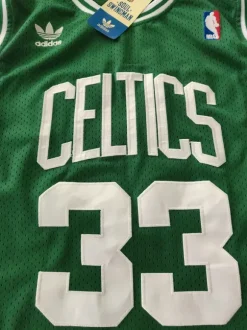 Maillot nba celtics larry bird 33 vert sans manches taille l