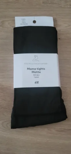 Mama Tights Strumpfhose L Schwarz Neu Maternity