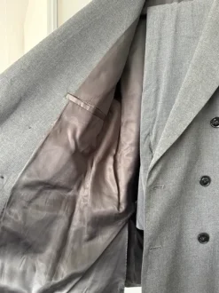 Mango Doppelreihiger Anzug Grau Slim Fit Elegant Business Old Money Gr. 50