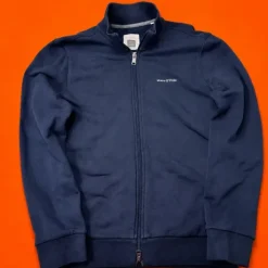 Marc O’Polo Zip Jacket Vintage Navy Blue Full Zip Sweater Tracktop Clean