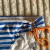 Maritimer Bikini von Janina – Blau-Weiß gestreift Gr M