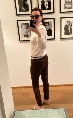 Massimo Dutti - Jeans - schokobraun , braun -Größe 38