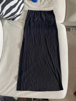 Maxirock mit Schlitz schwarz