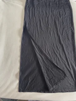 Maxirock mit Schlitz schwarz