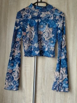 Mesh Langarmshirt Damen Größe M Neu