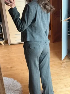 Mexx grauer Hosenanzug mit Nadelstreifen Gr.38