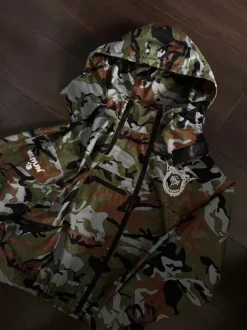 Miliyun Regenjacke Camouflage ungetragen