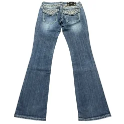 Miss me flared/bootcut low waist women designer jeans(w28)