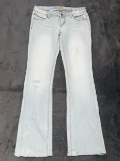 Miss Me Style Jeans Hellblau – Studded Flared | Y2K | Pasha Style | Low Waist